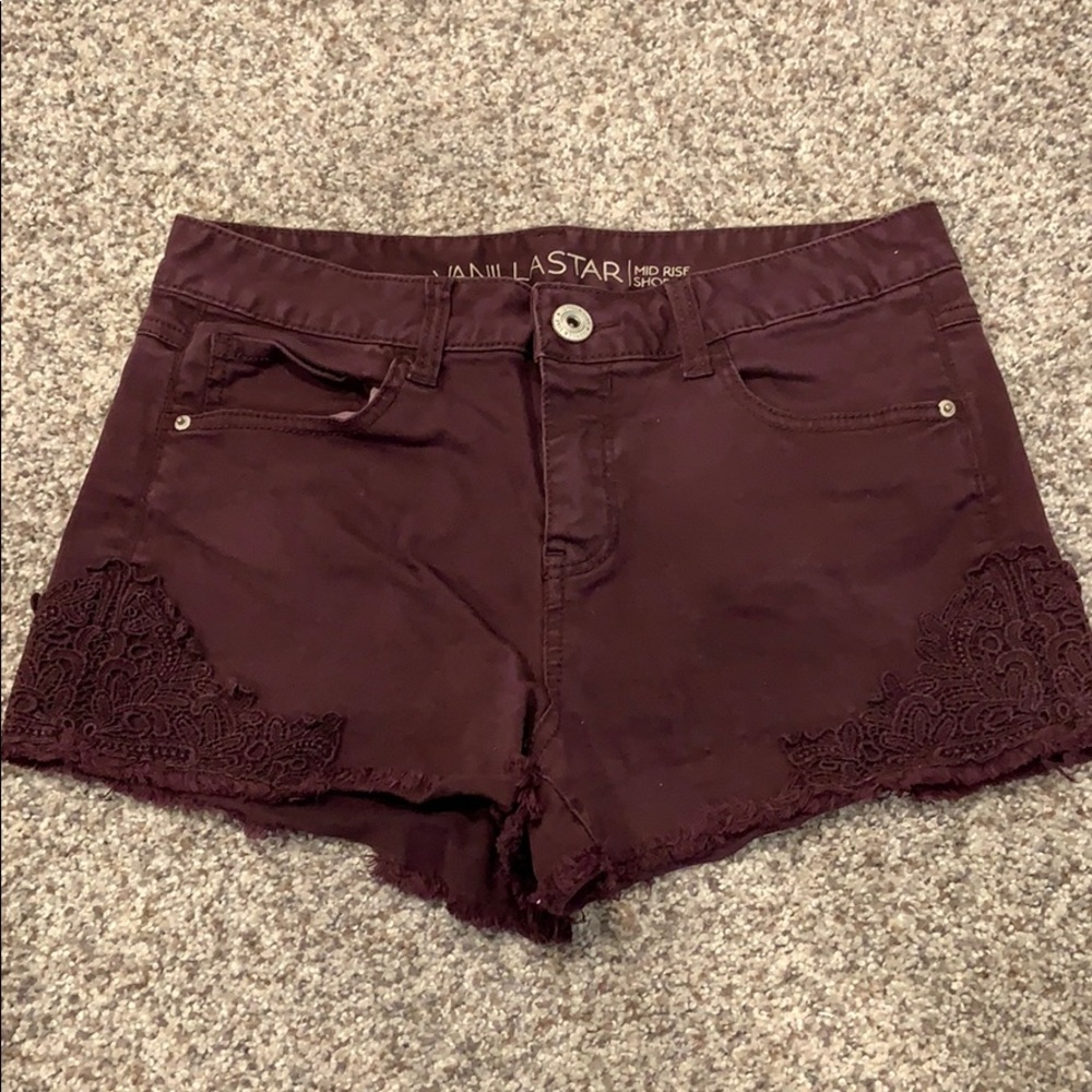 purple shorts